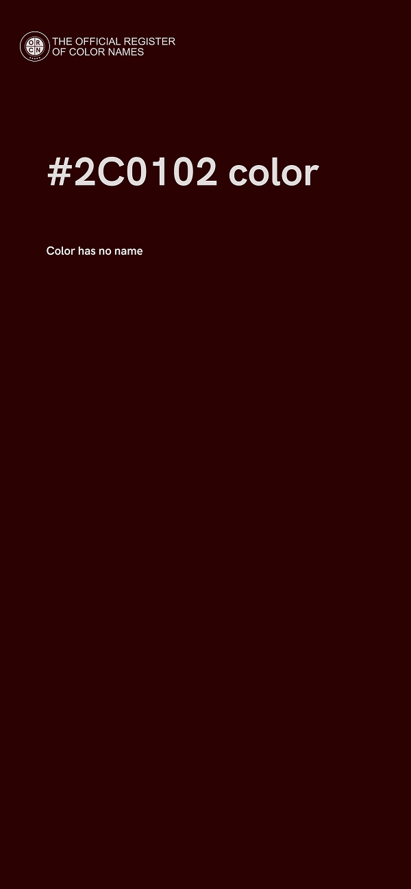 #2C0102 color image