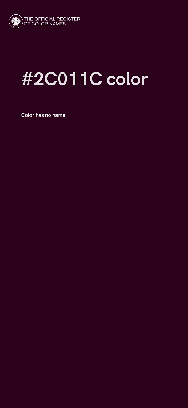 #2C011C color image
