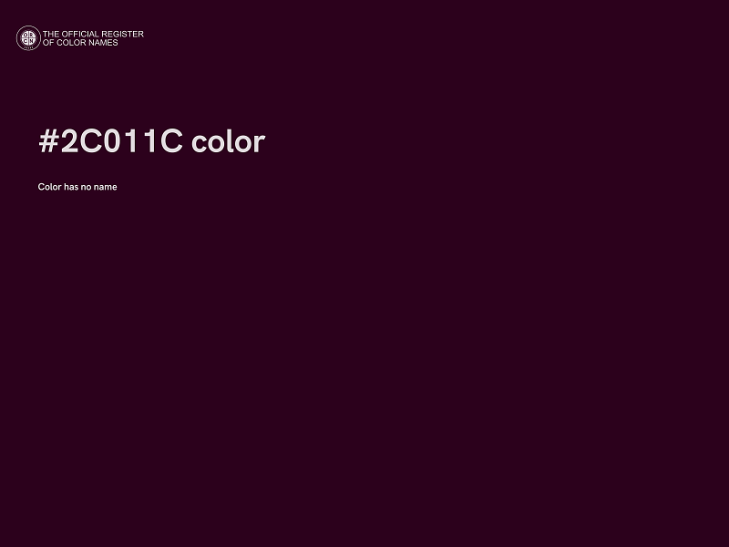 #2C011C color image