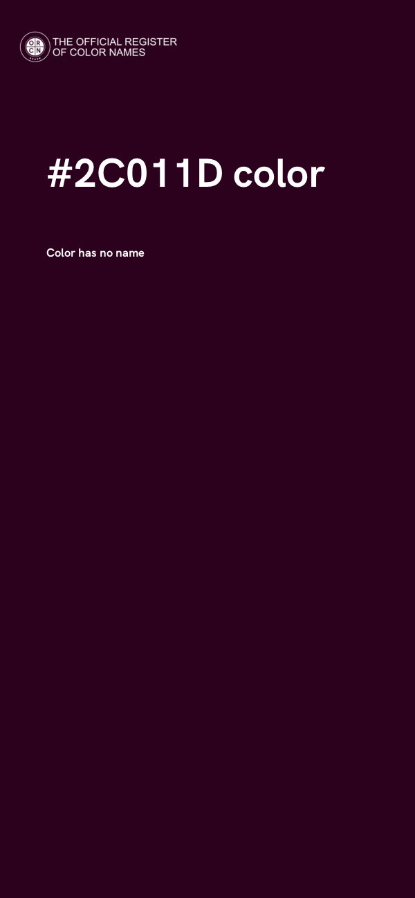 #2C011D color image