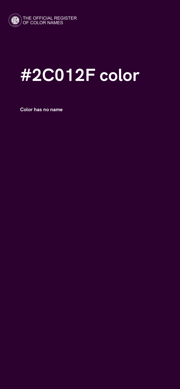 #2C012F color image