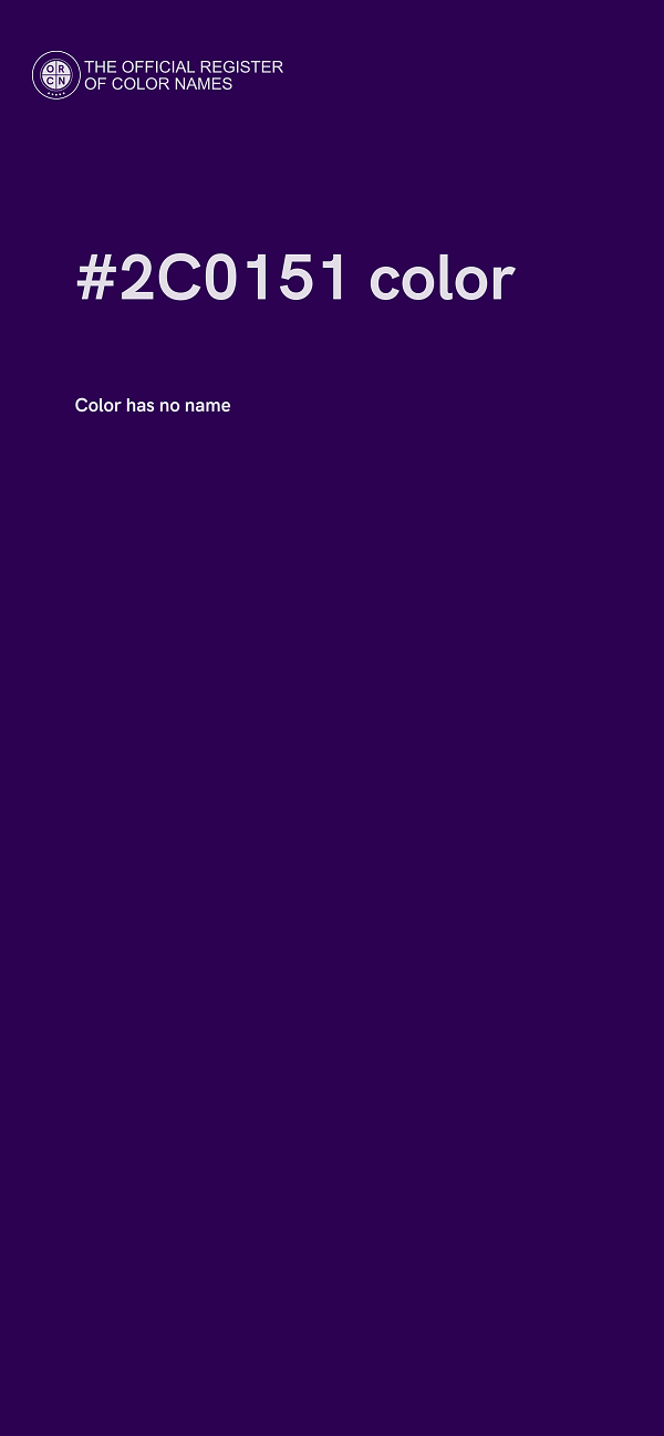 #2C0151 color image