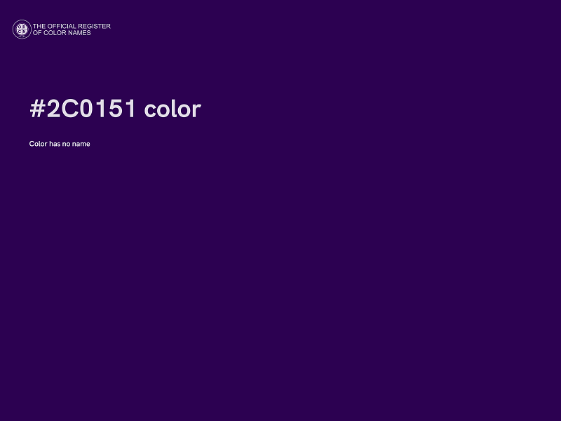 #2C0151 color image