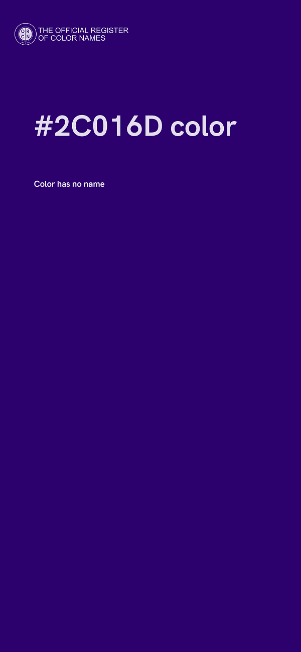 #2C016D color image