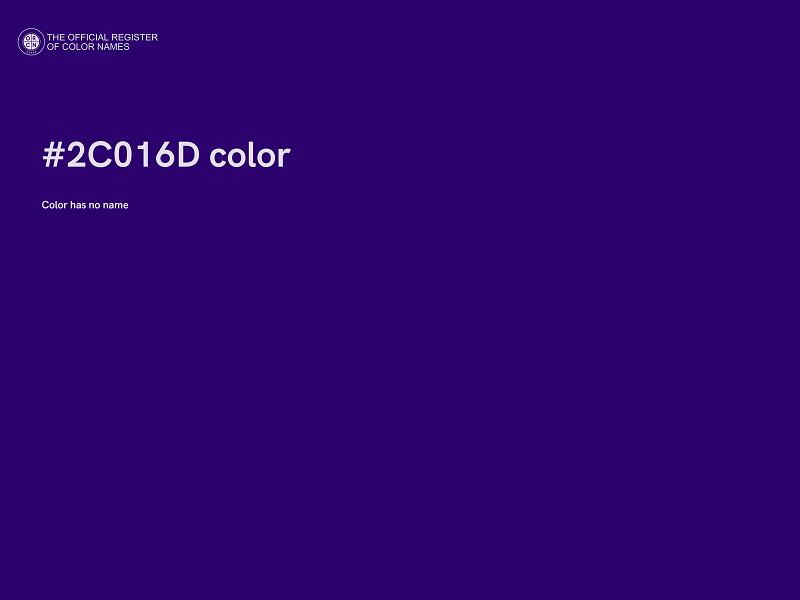 #2C016D color image