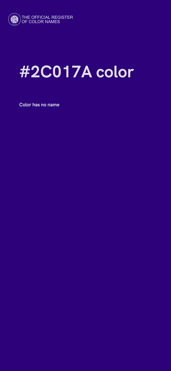 #2C017A color image