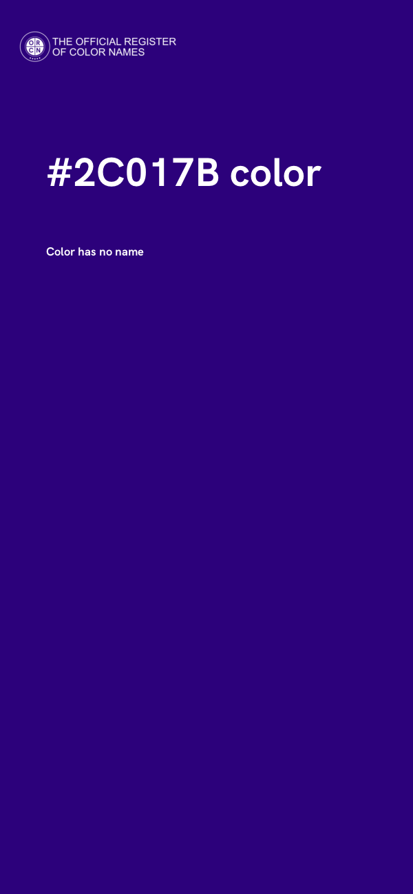 #2C017B color image
