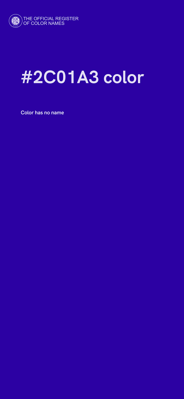 #2C01A3 color image