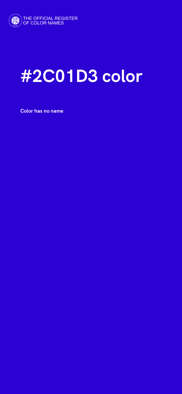 #2C01D3 color image