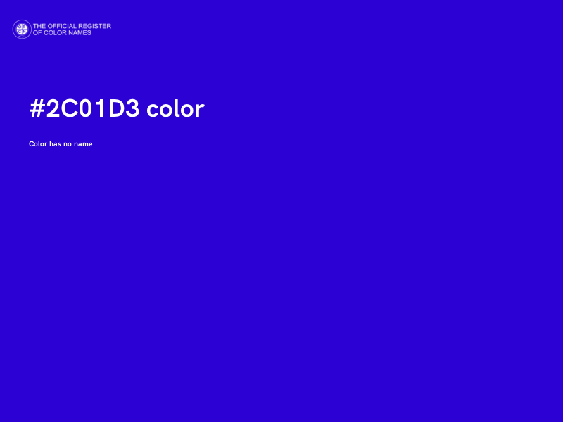 #2C01D3 color image