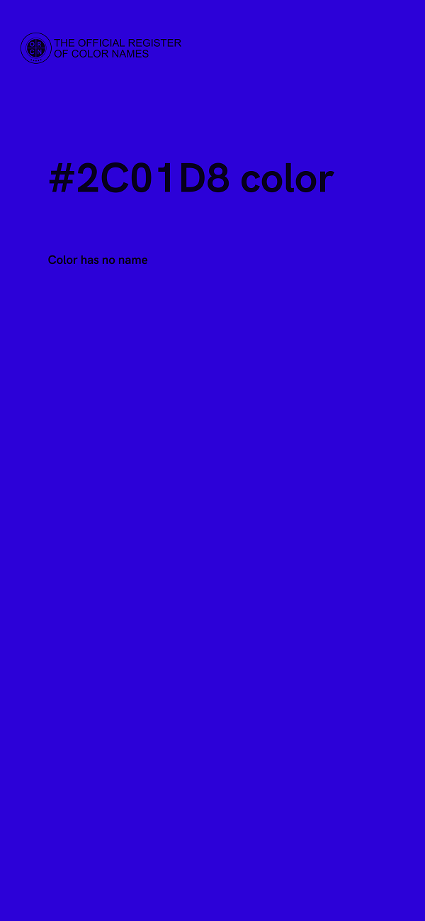 #2C01D8 color image