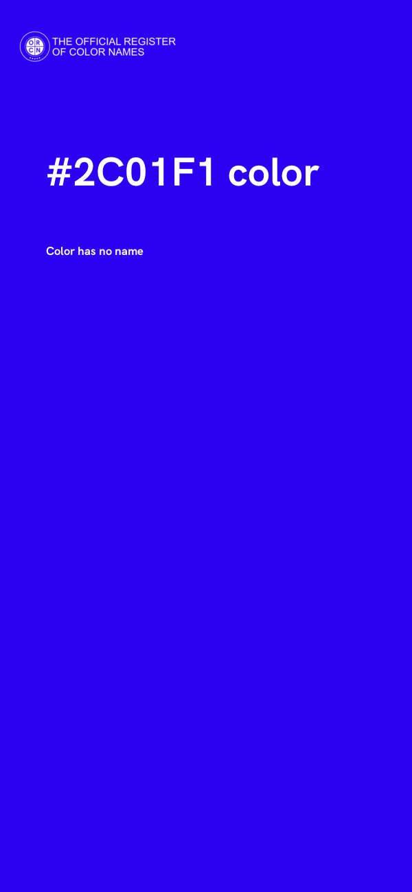 #2C01F1 color image