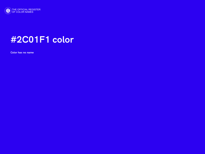 #2C01F1 color image