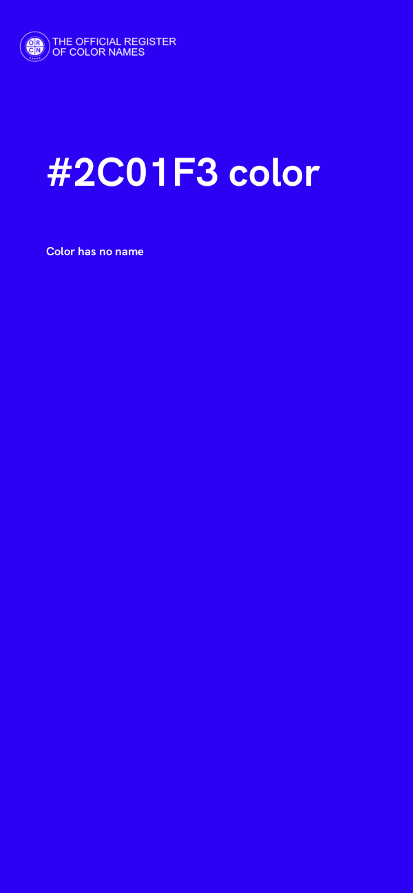 #2C01F3 color image
