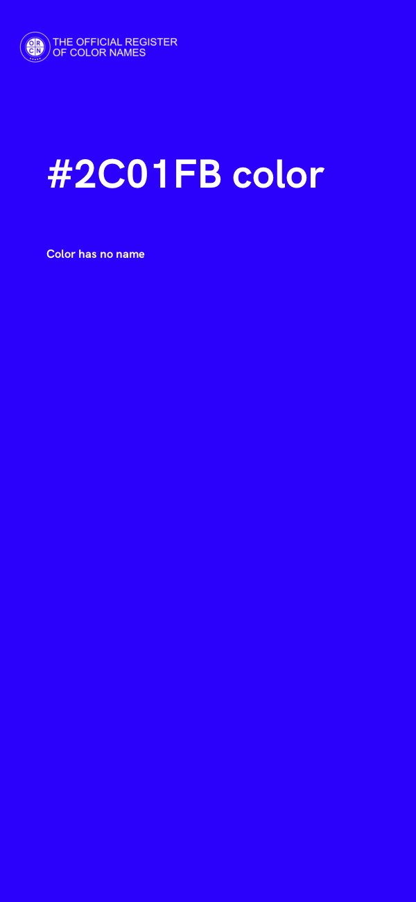 #2C01FB color image