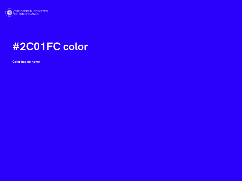 #2C01FC color image