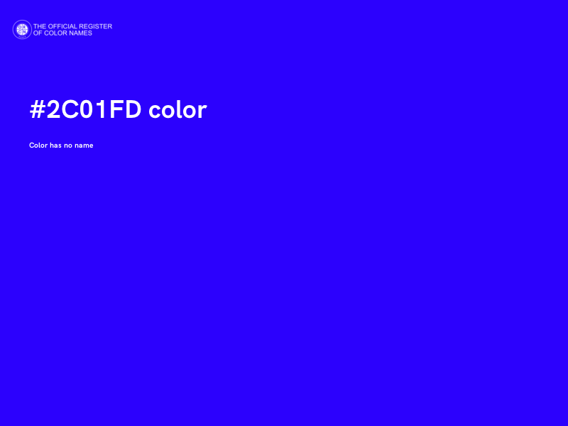 #2C01FD color image