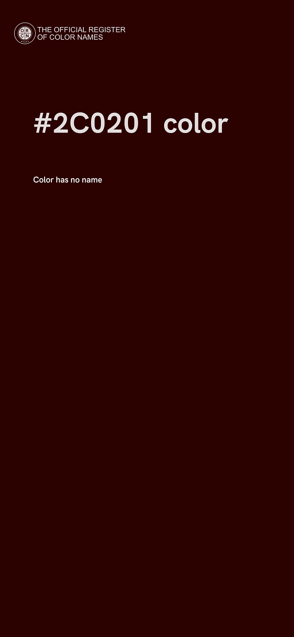 #2C0201 color image