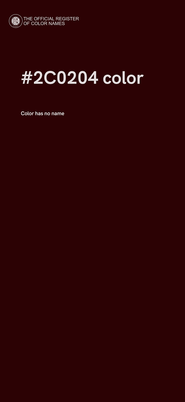 #2C0204 color image
