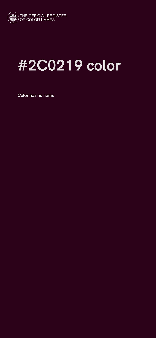 #2C0219 color image
