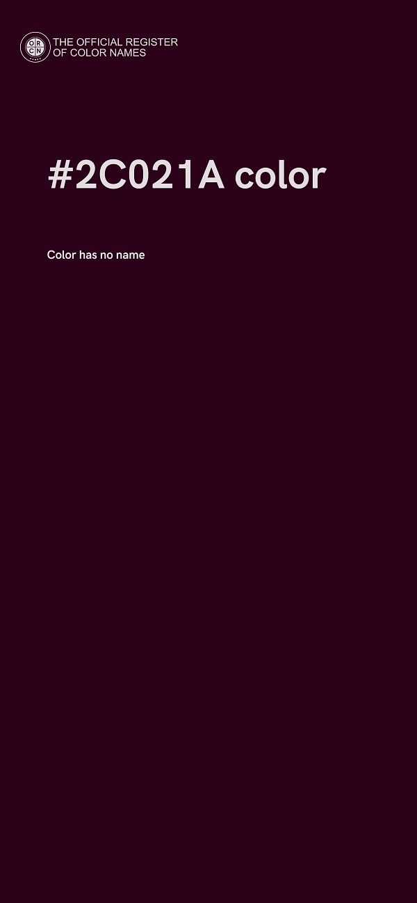 #2C021A color image