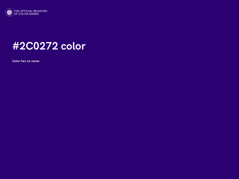 #2C0272 color image