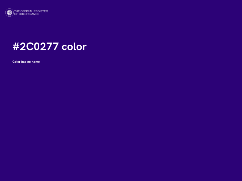 #2C0277 color image