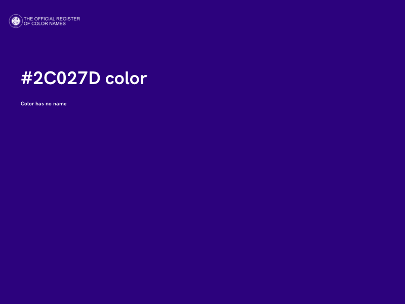 #2C027D color image