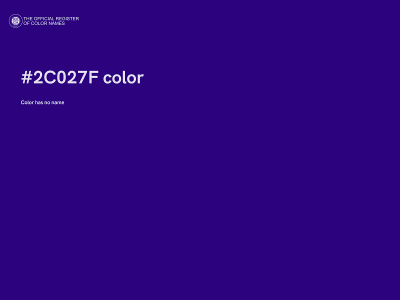 #2C027F color image