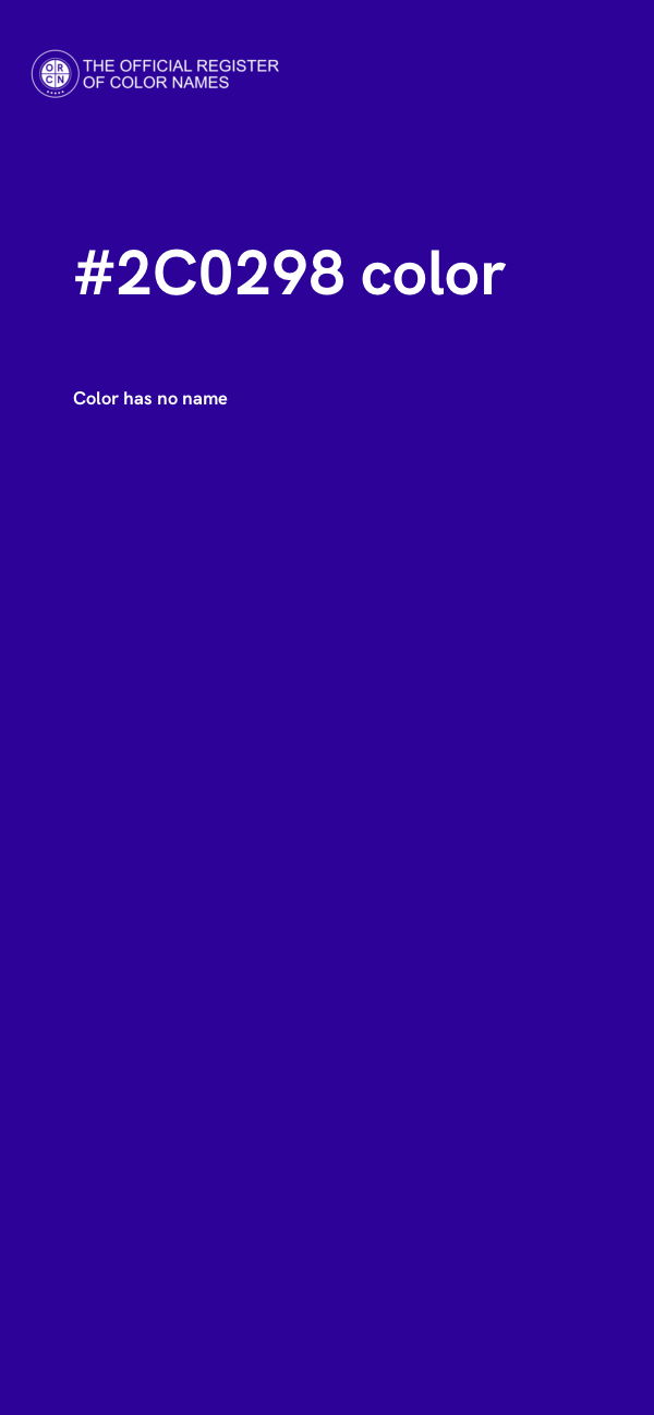 #2C0298 color image