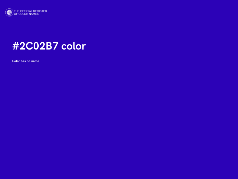 #2C02B7 color image