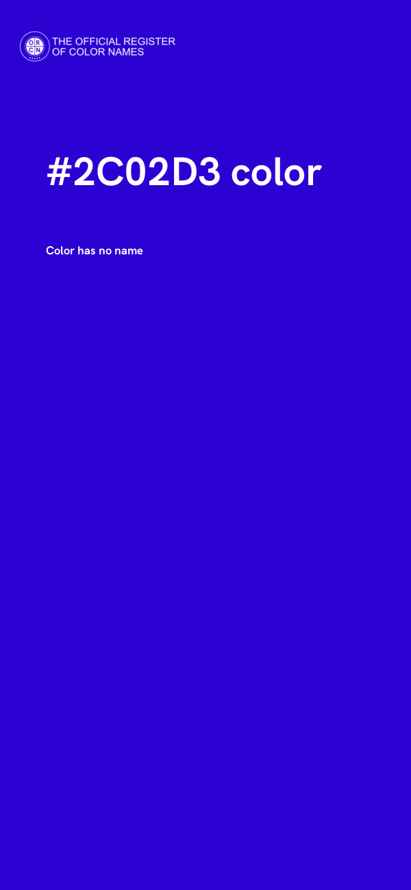 #2C02D3 color image