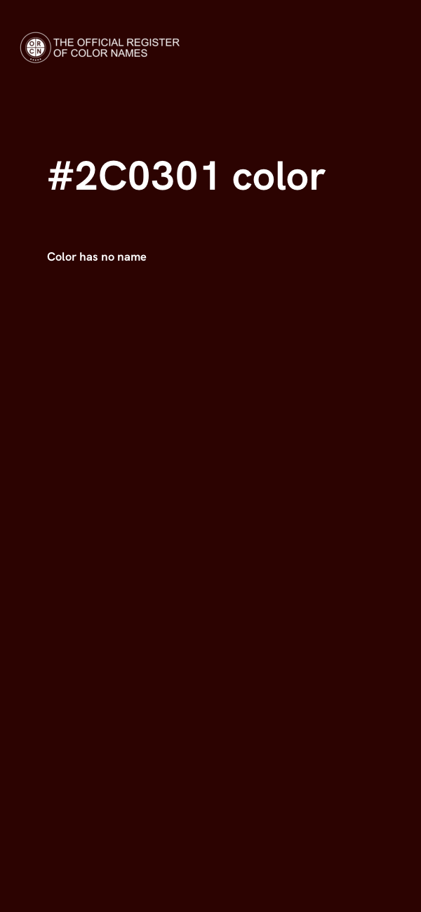 #2C0301 color image
