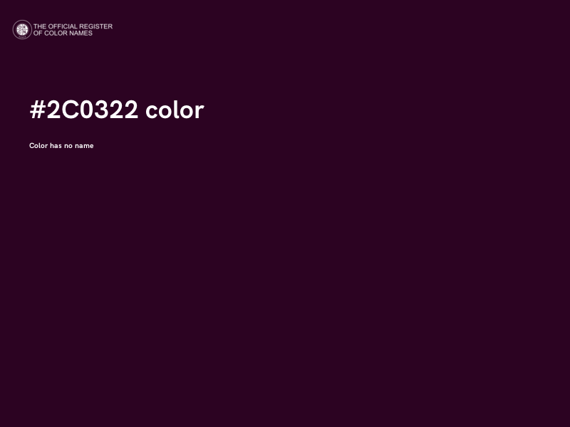 #2C0322 color image