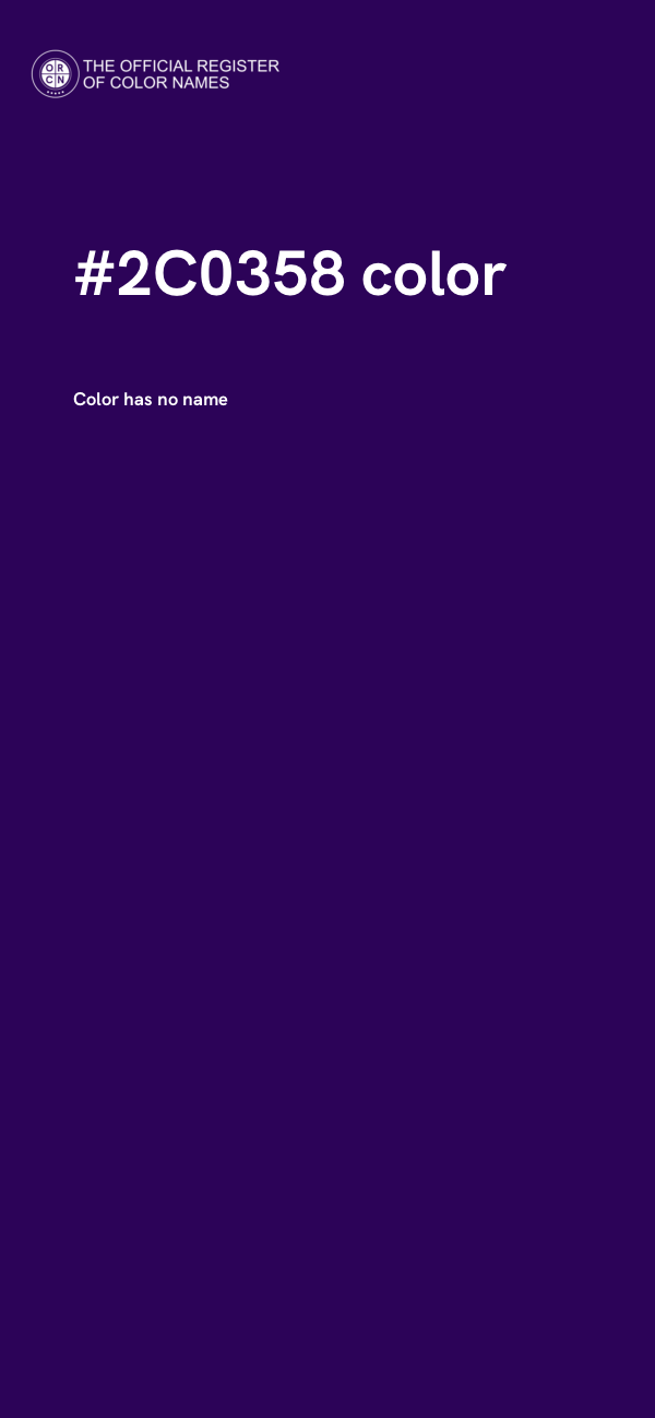 #2C0358 color image