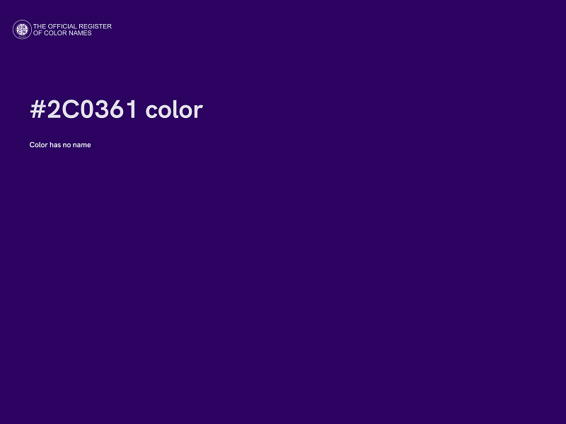 #2C0361 color image