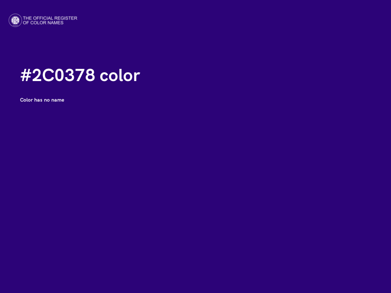 #2C0378 color image