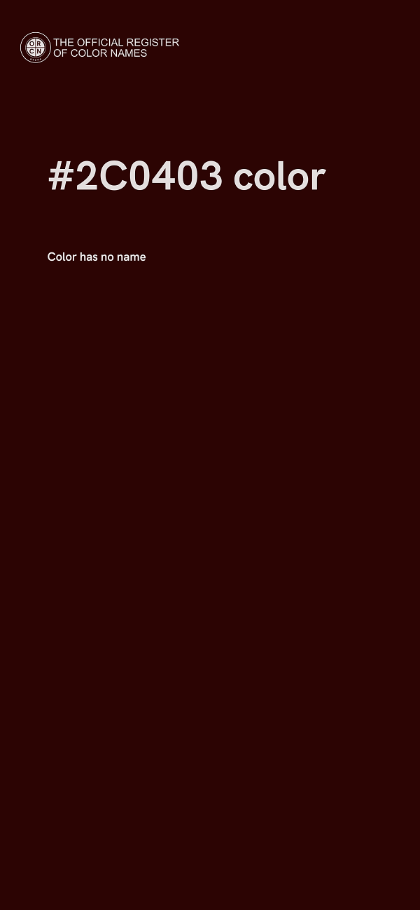 #2C0403 color image