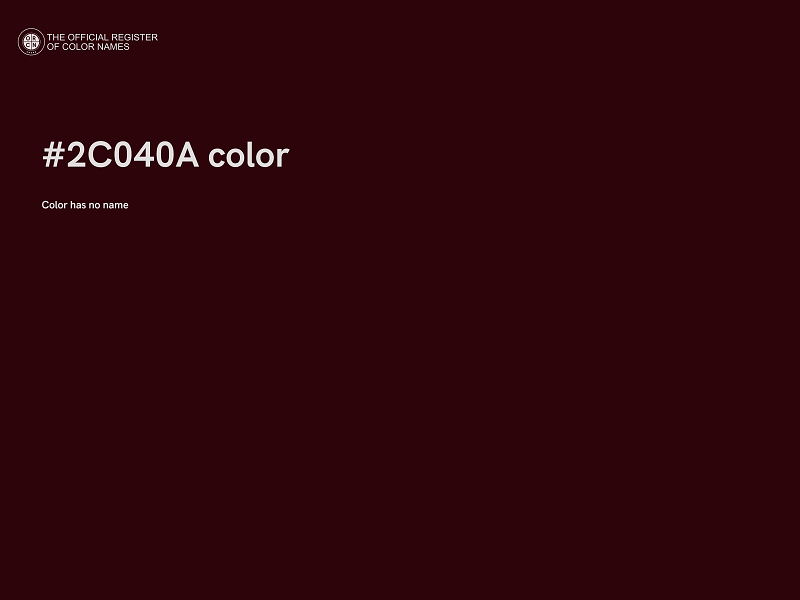 #2C040A color image