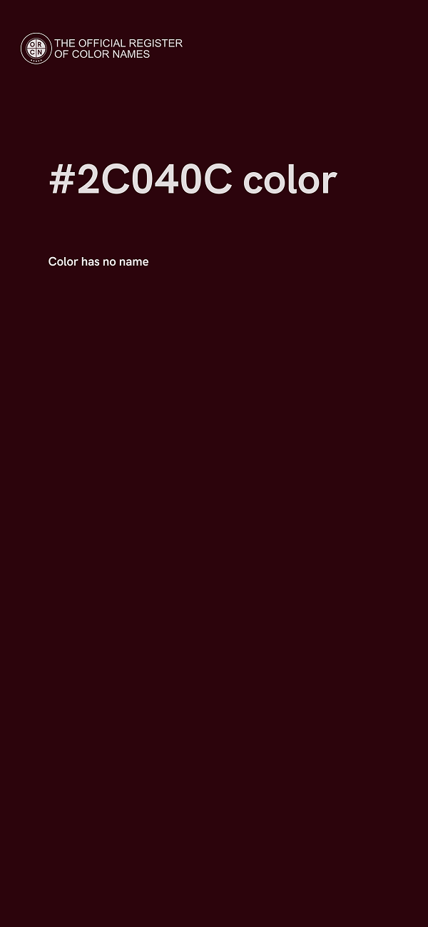 #2C040C color image