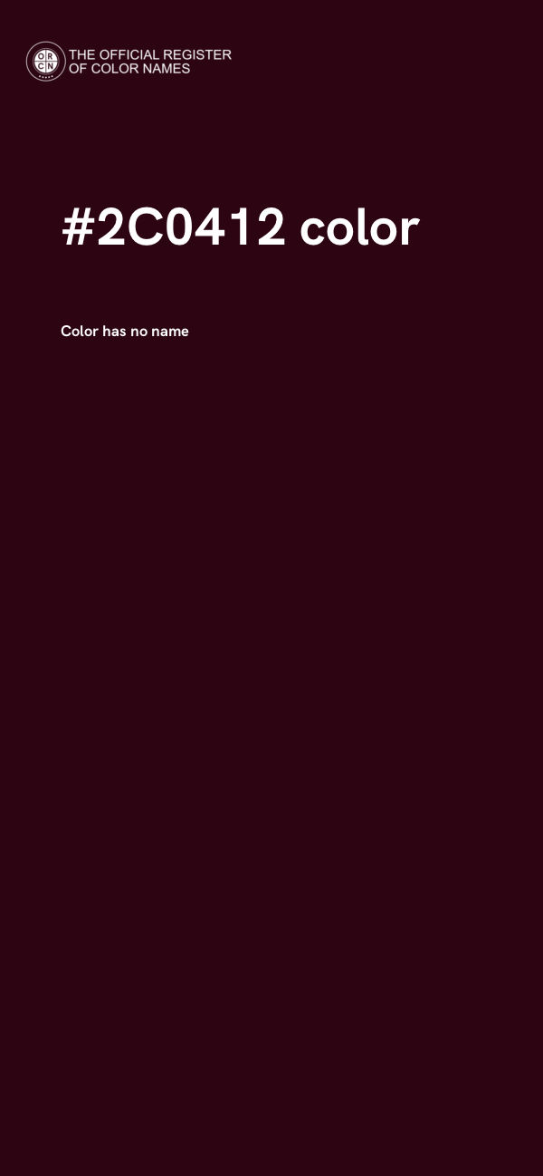 #2C0412 color image