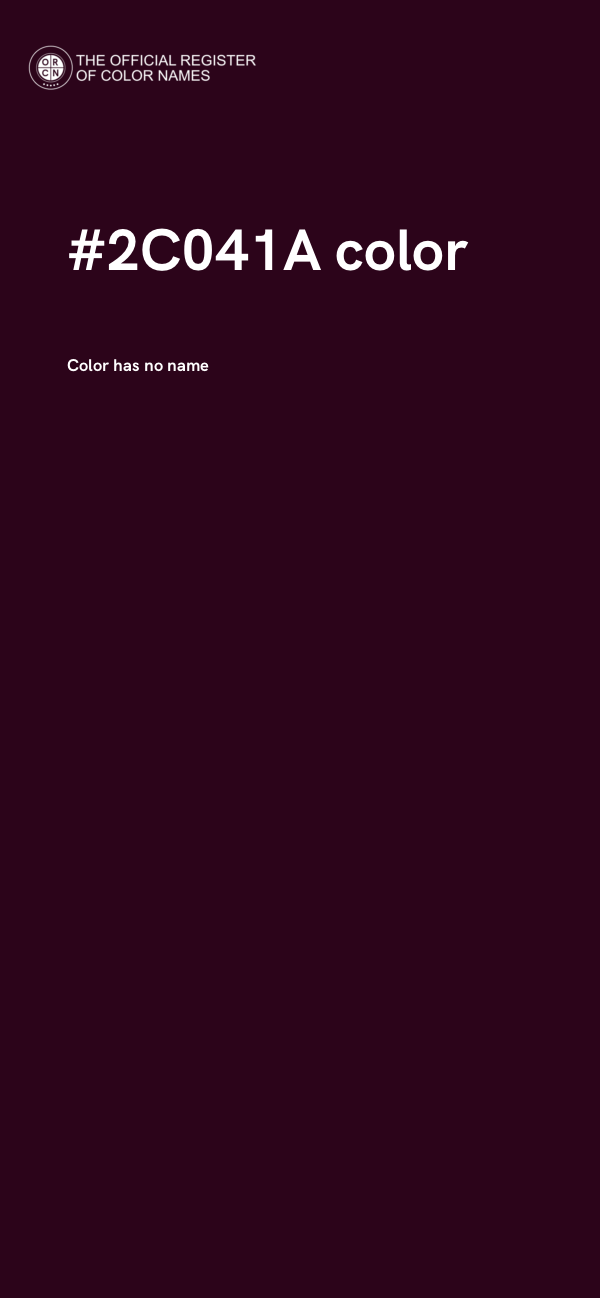 #2C041A color image