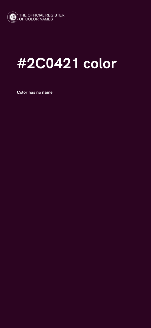 #2C0421 color image