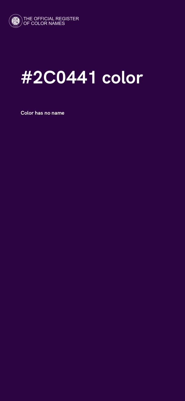 #2C0441 color image
