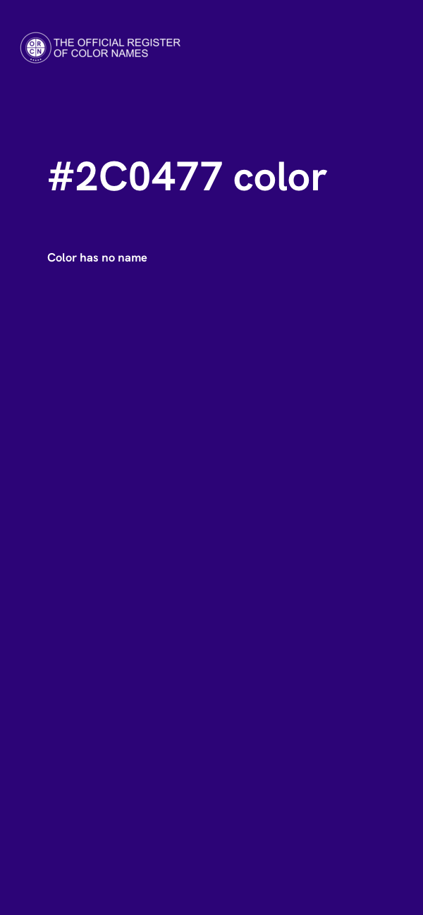 #2C0477 color image