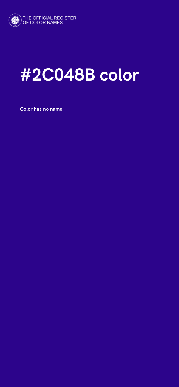 #2C048B color image