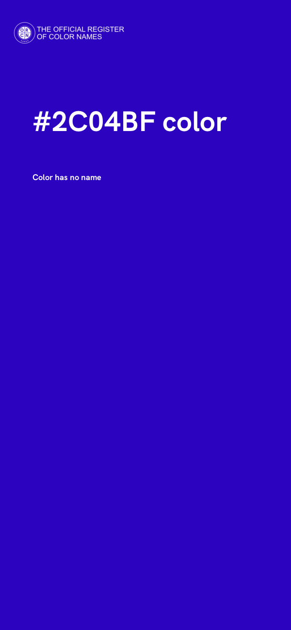 #2C04BF color image