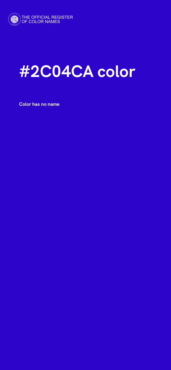 #2C04CA color image