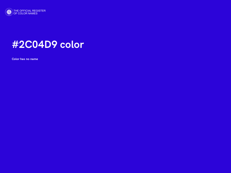 #2C04D9 color image