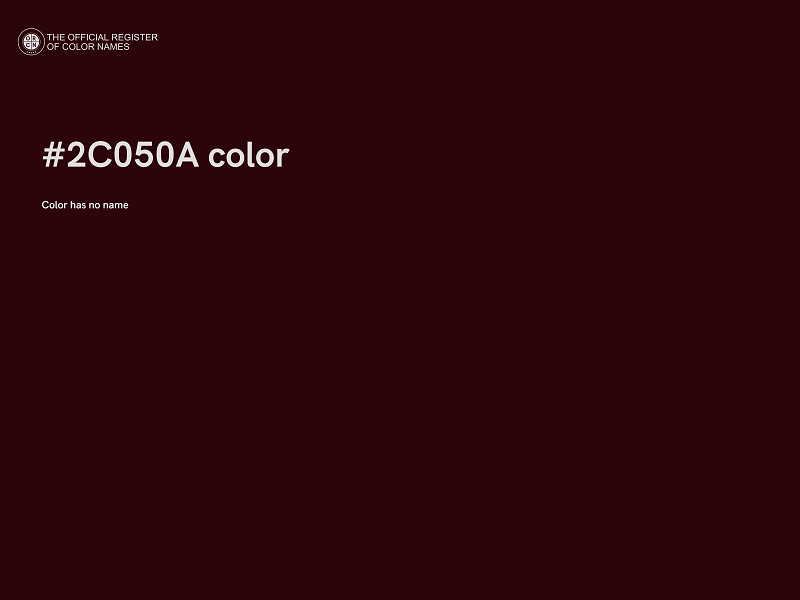 #2C050A color image